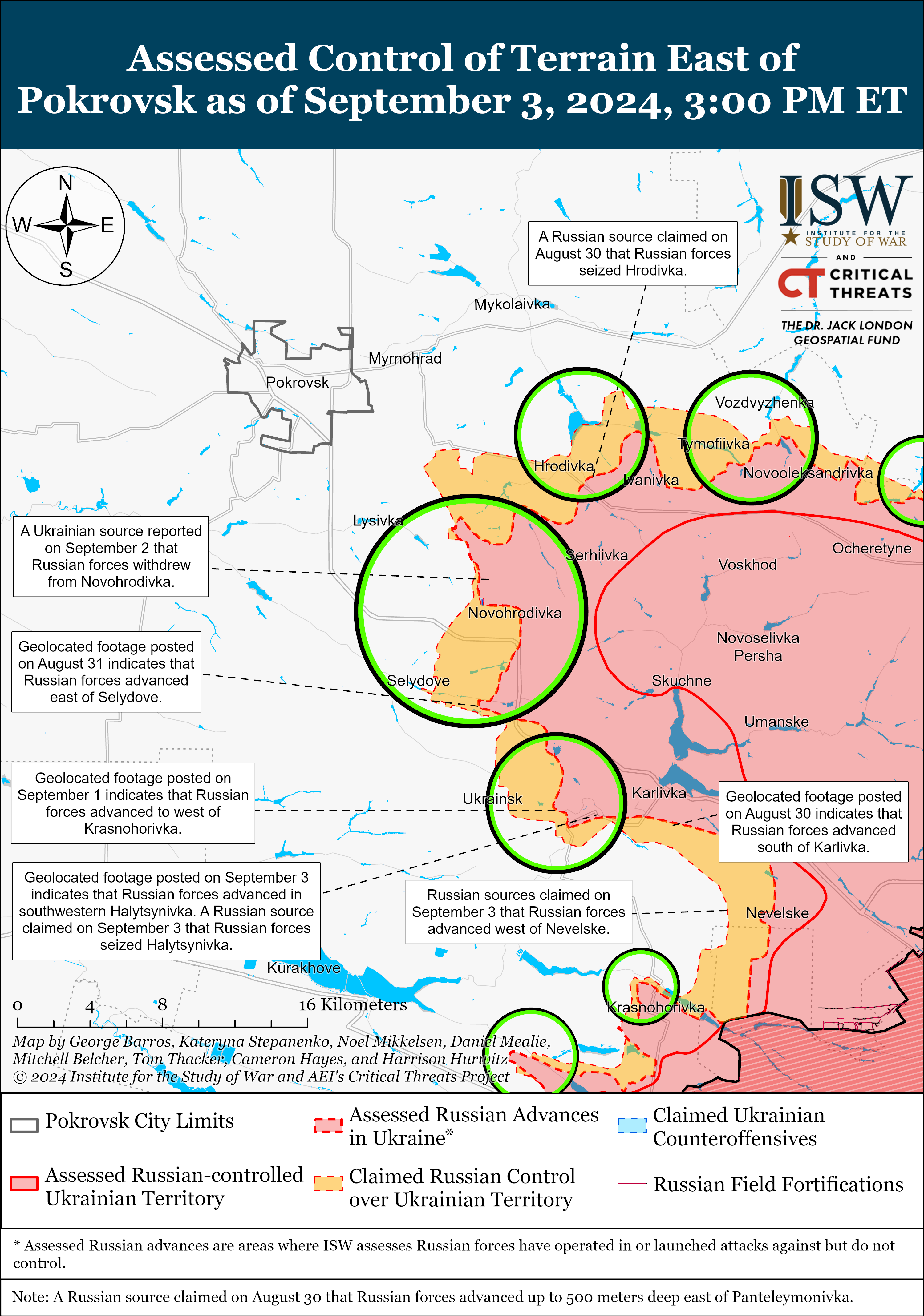 Росіяни захопили село під Покровськом і знаходяться за 8 км від міста: карти ISW